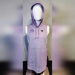 Under Armour Mens Size XL Project Rock Show Your Work Sleeveless Hoodie Tank Top